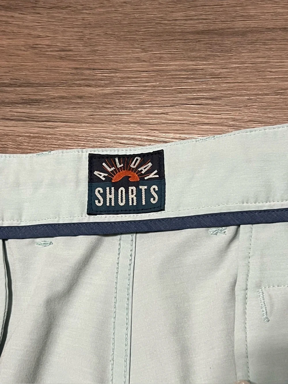 Faherty Men's 36 All Day Shorts Blue Chino Stretch Drawstring Performance 9
